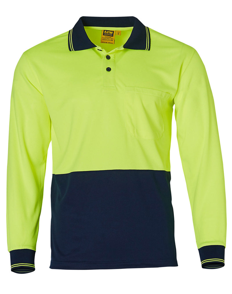 SW05CD High Visibility Long Sleeve Polo