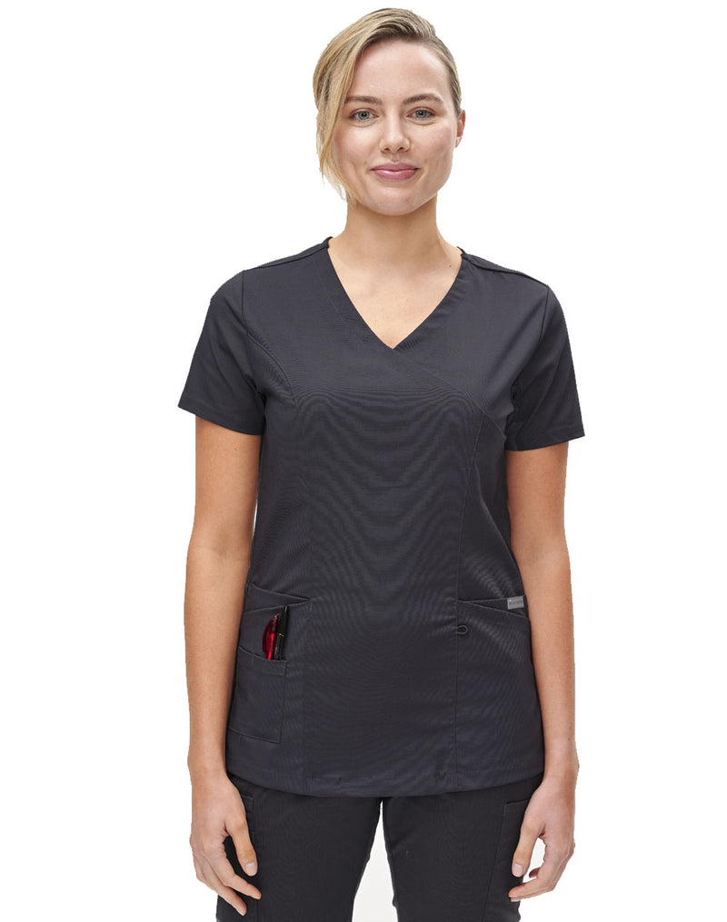 M7640 LADIES SCRUB TOP