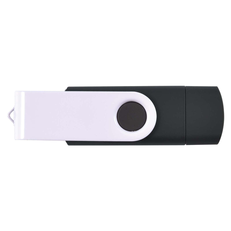 LL9607.Swivel USB Flash Drive Dual 8GB