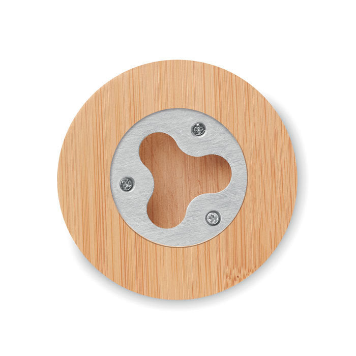 Bamboo Bottle Opener Coaster