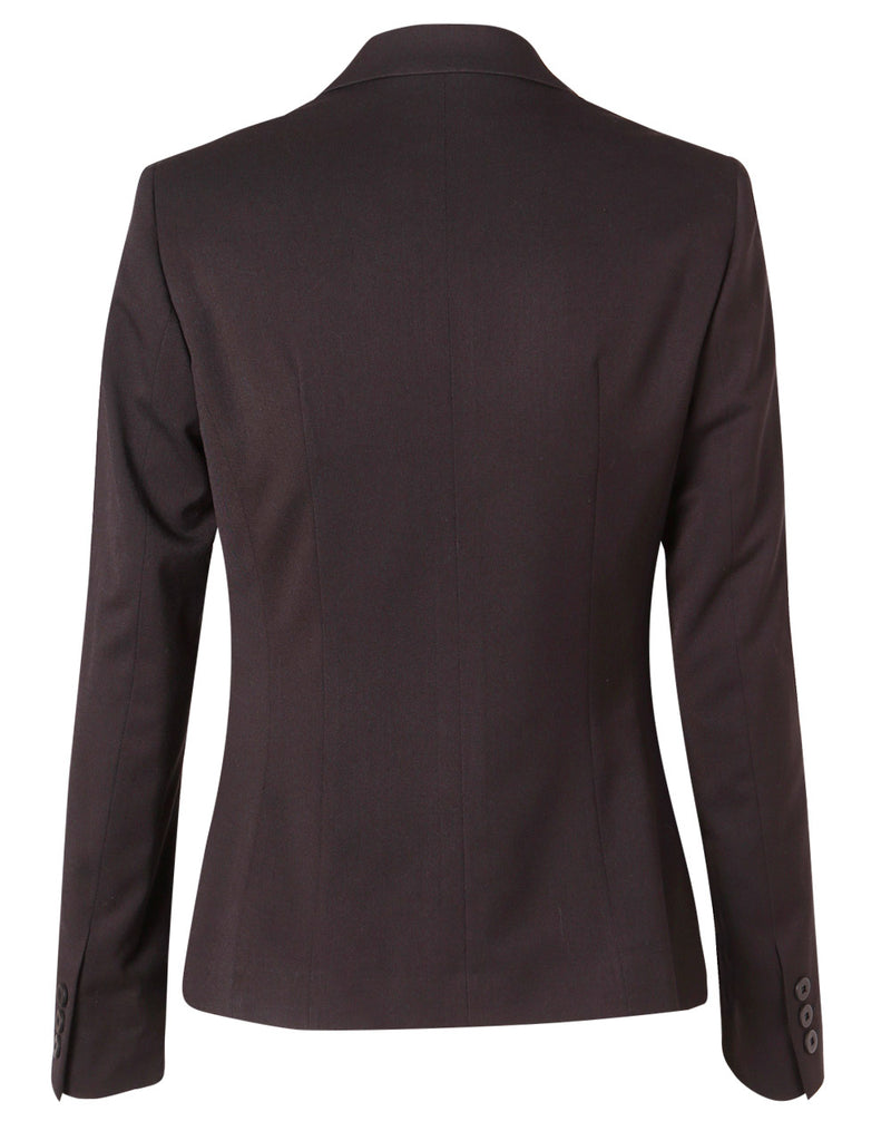 M9205 Women's Poly/Viscose Stretch One Button Cropped Jacket