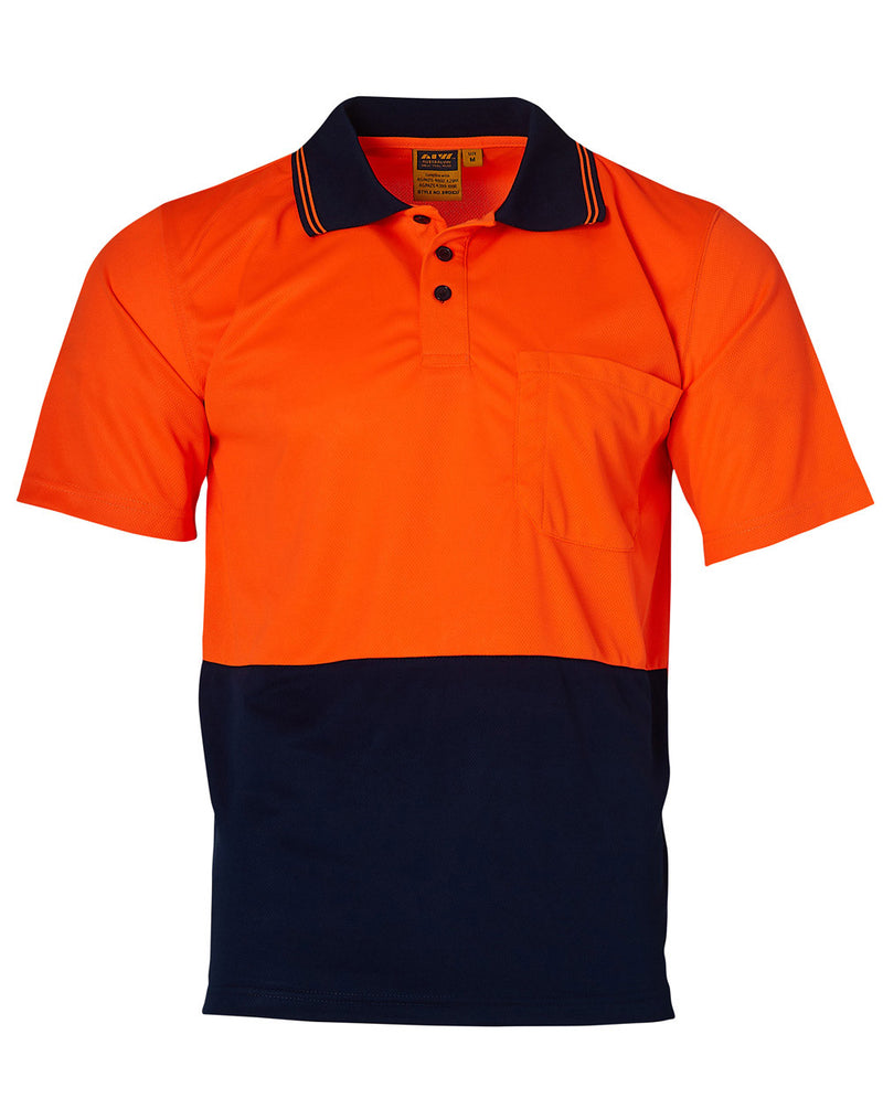 SW01CD High Visibility CoolDry Short Sleeve Polo