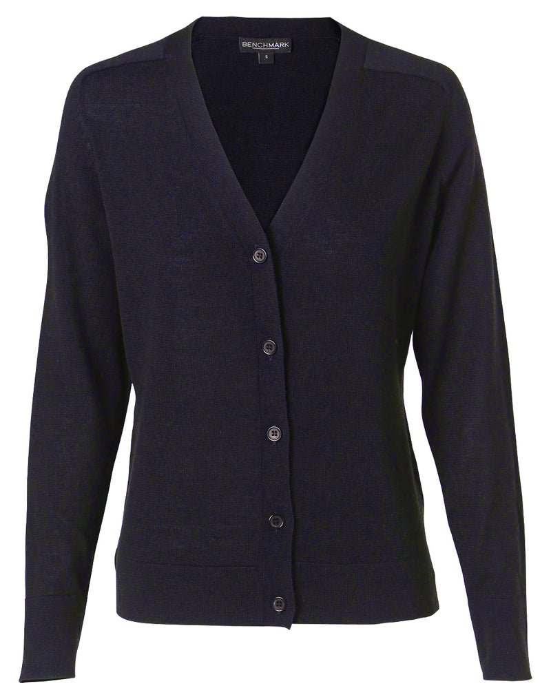 M9602 Women's V-Neck Long Sleeve Cardigan