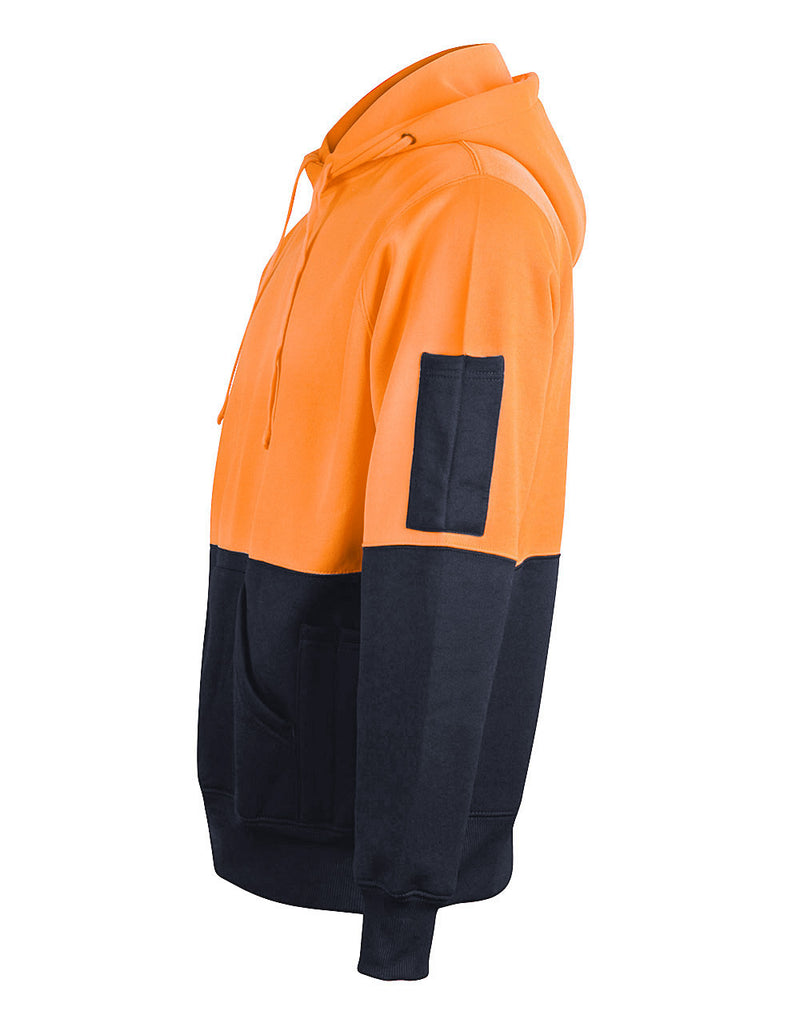 SW38 HI-VIS TWO TONE FLEECY HOODIE UNISEX