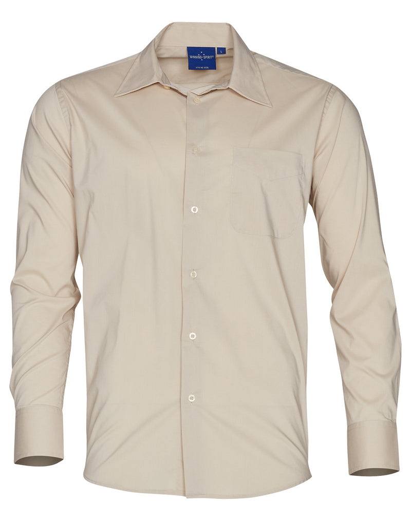 BS08L Men's Teflon Executive Long Sleeve Shirt