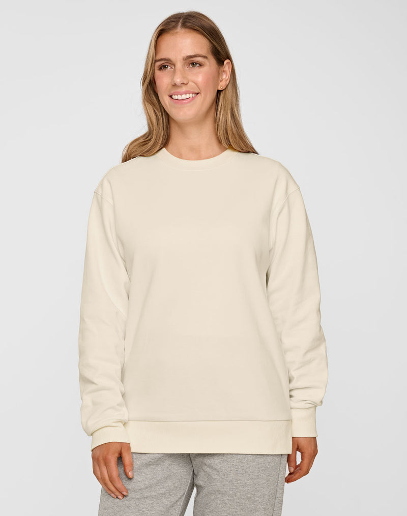 FL05 AIRLAYERED CVC CREW NECK SWEATER Unisex