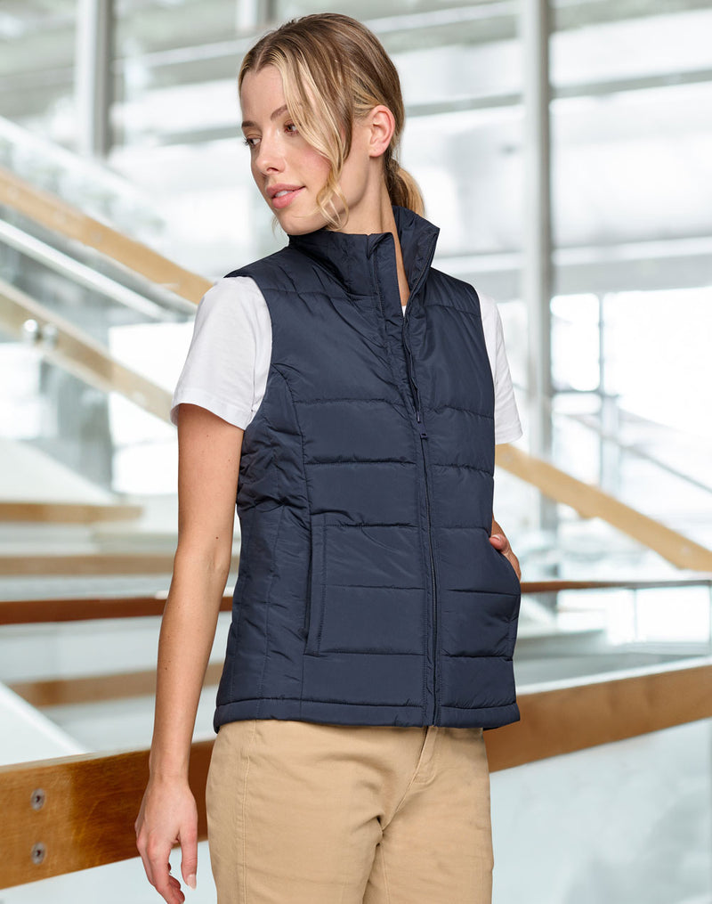 JK62 SUSTAINABLE INSULATED PUFFER VEST (3D CUT) Ladie's