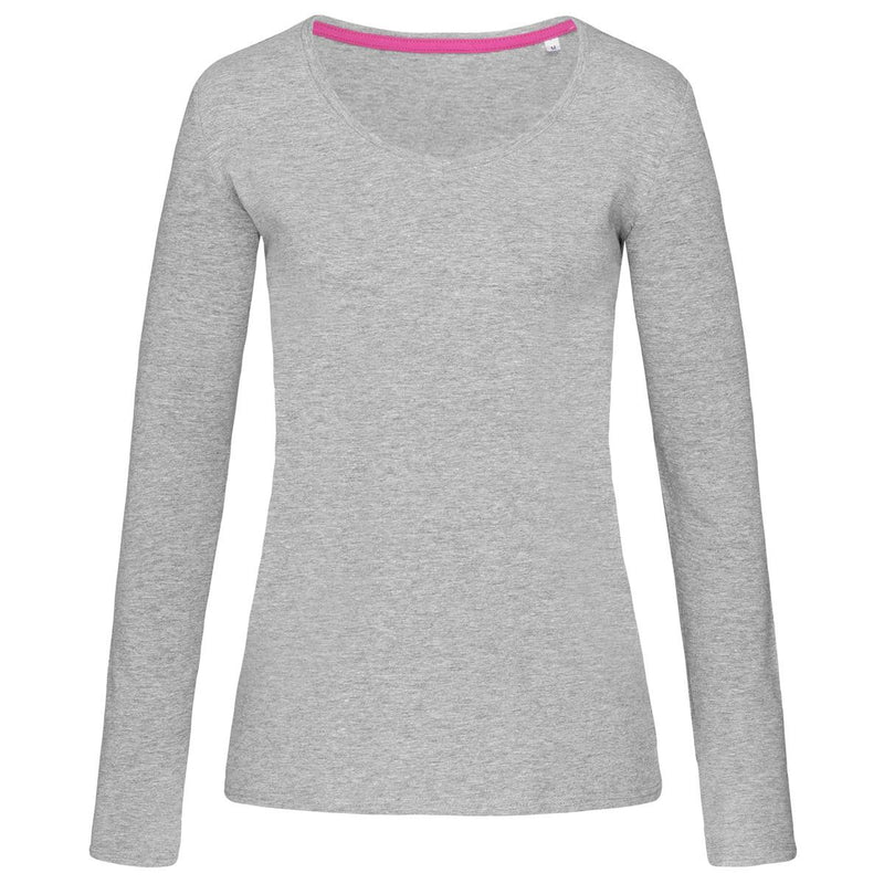 ST9720.Women's Claire V-neck Long Sleeve