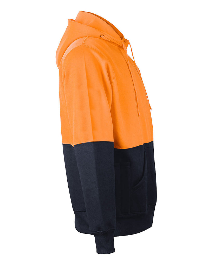 SW38 HI-VIS TWO TONE FLEECY HOODIE UNISEX