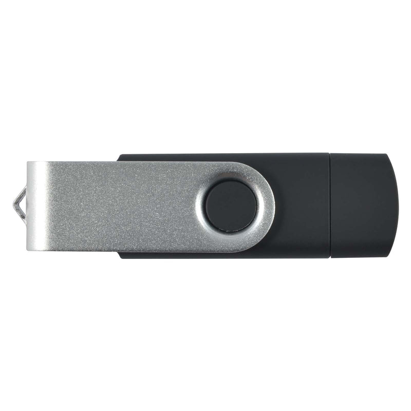 LL9607.Swivel USB Flash Drive Dual 8GB