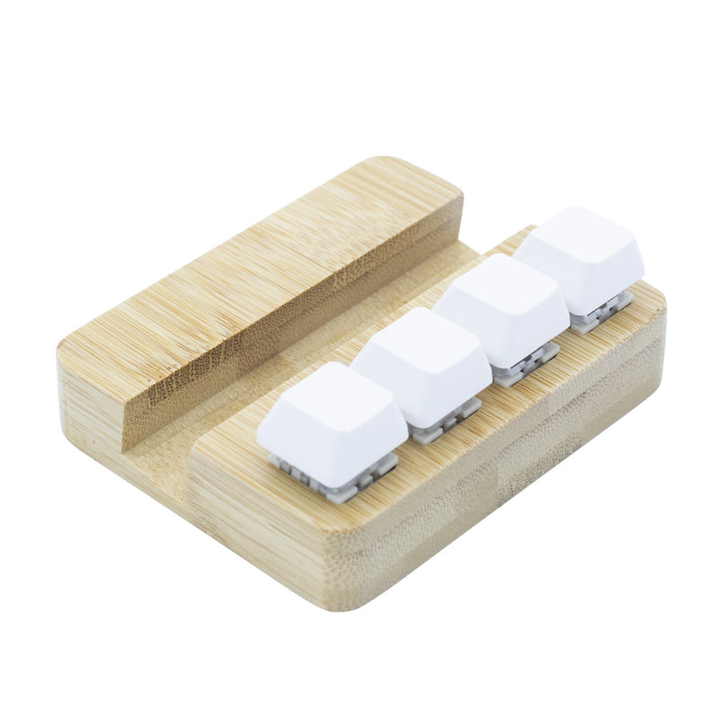 Bamboo Stand Holder Key Pressing Stress Reliever