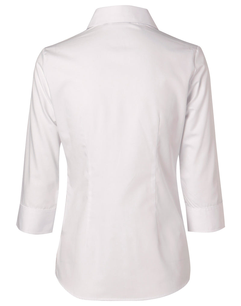 M8040Q Women's CVC Oxford 3/4 Sleeve Shirt