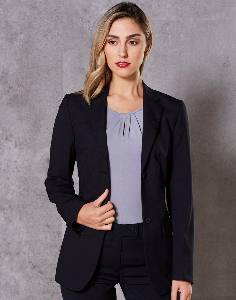 M9200 Women's Wool Blend Stretch Mid Length Jacket