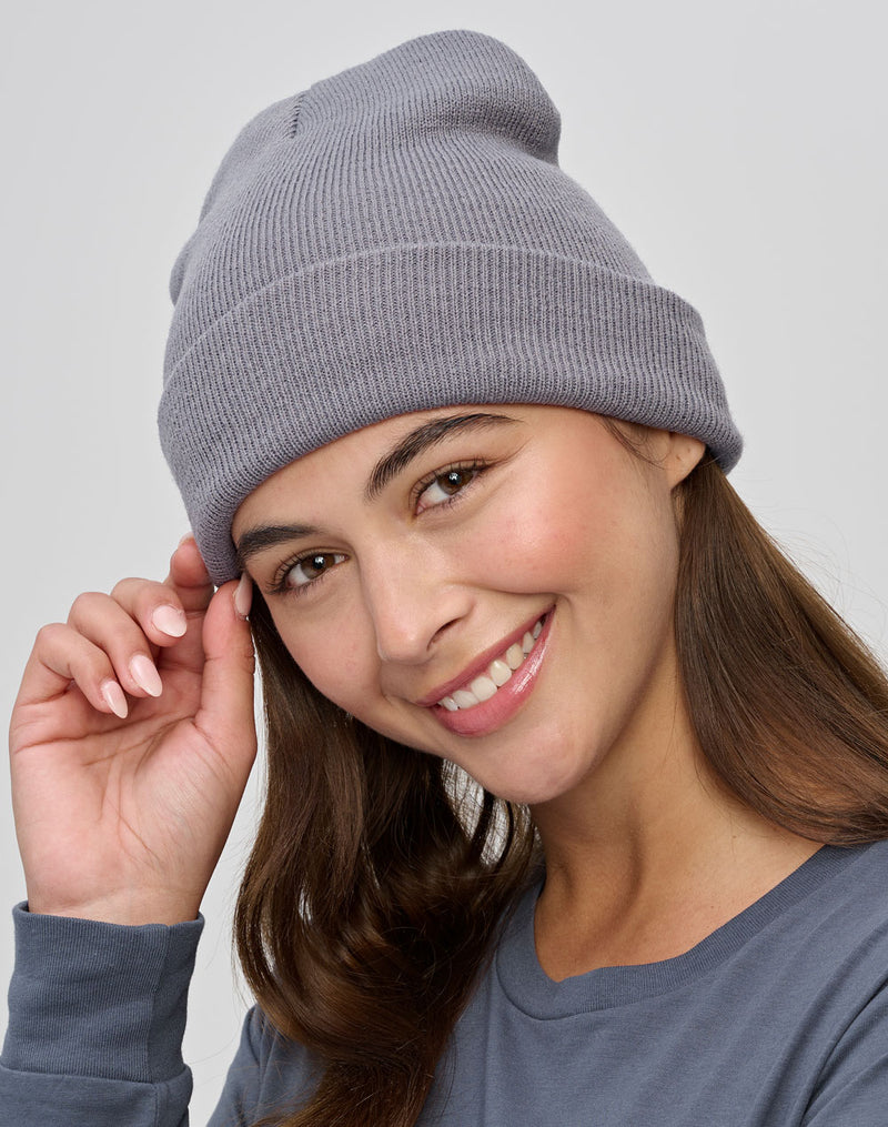 CH61 ROLL UP rPET KNIT BEANIE