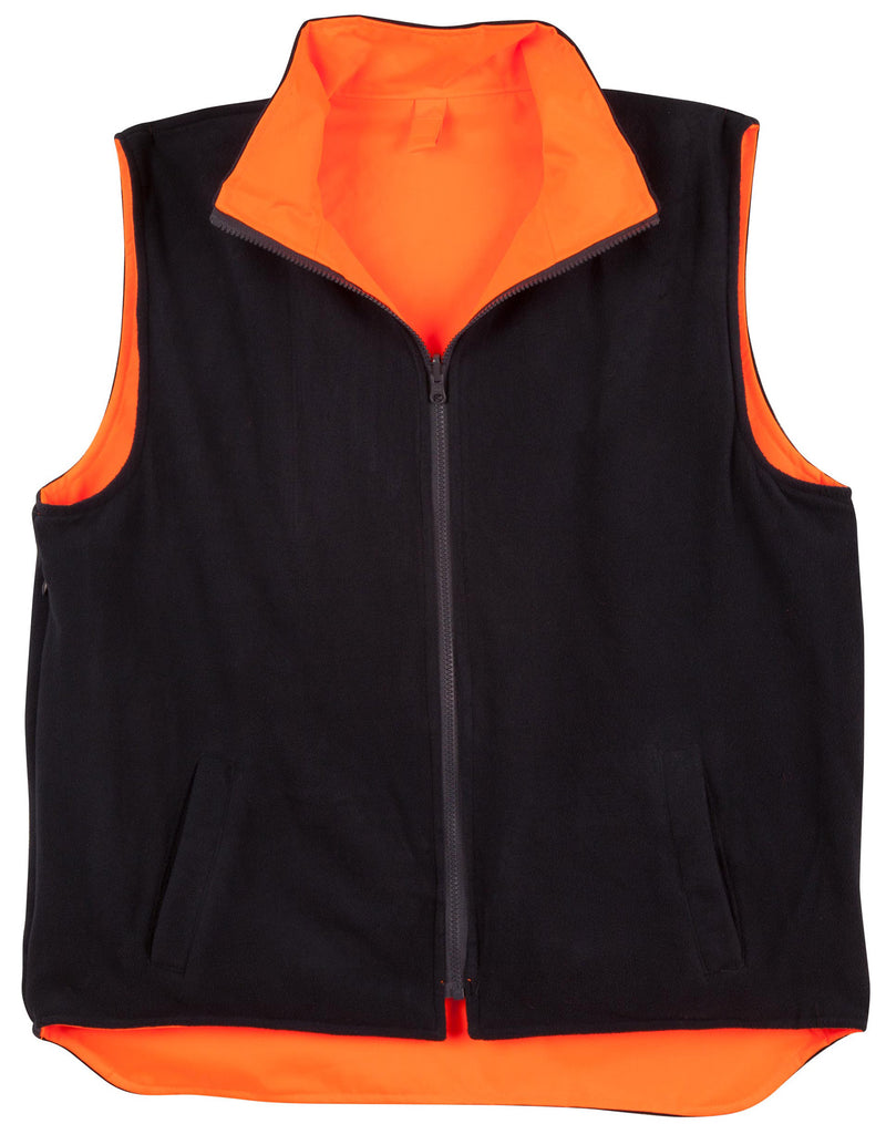 SW19A HI-VIS REVERSIBLE SAFETY VEST WITH 3M TAPES