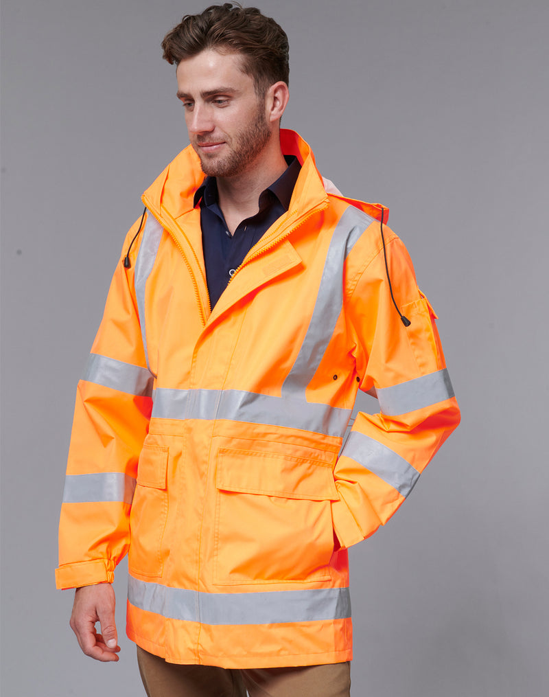 SW77 VIC Rail Hi Vis 3 in 1 Safety Jacket and Vest - Unisex