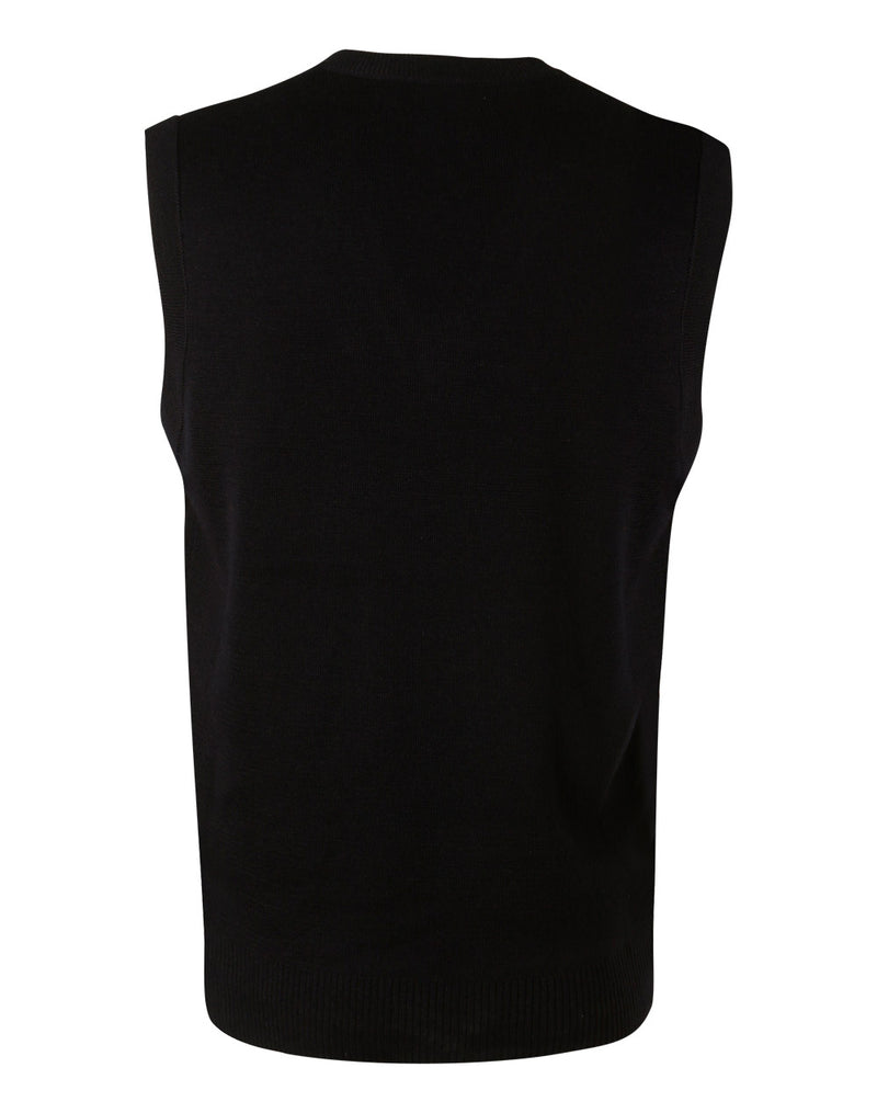 WJ02 UNISEX WOOL/ACRYLIC V-NECK VEST