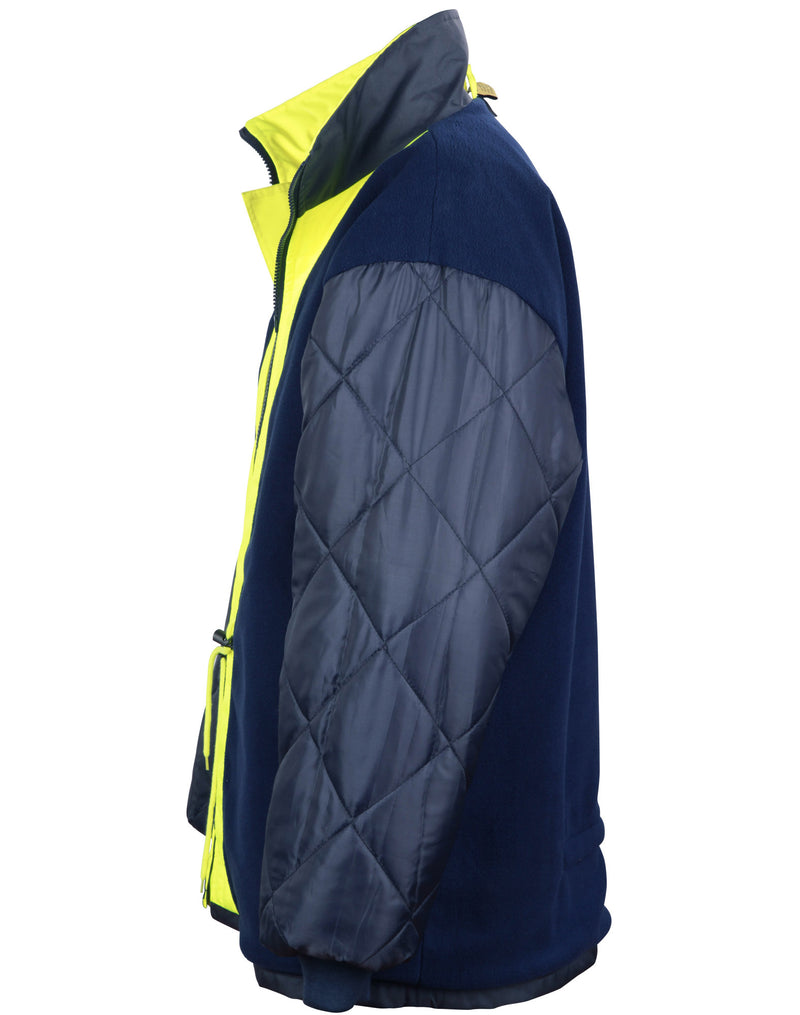 SW50 HI-VIS LONG LINE JACKET POLAR WITH FLEECE LINING