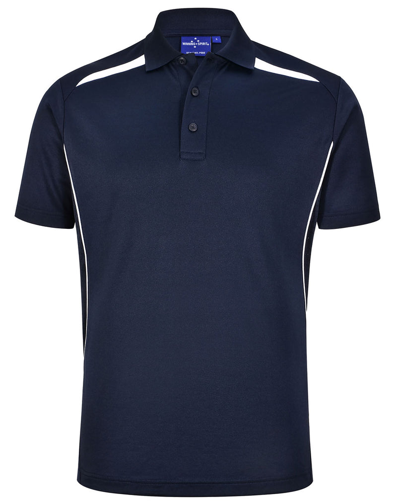 PS93 MENS SUSTAINABLE POLY/COTTON CONTRAST SS POLO