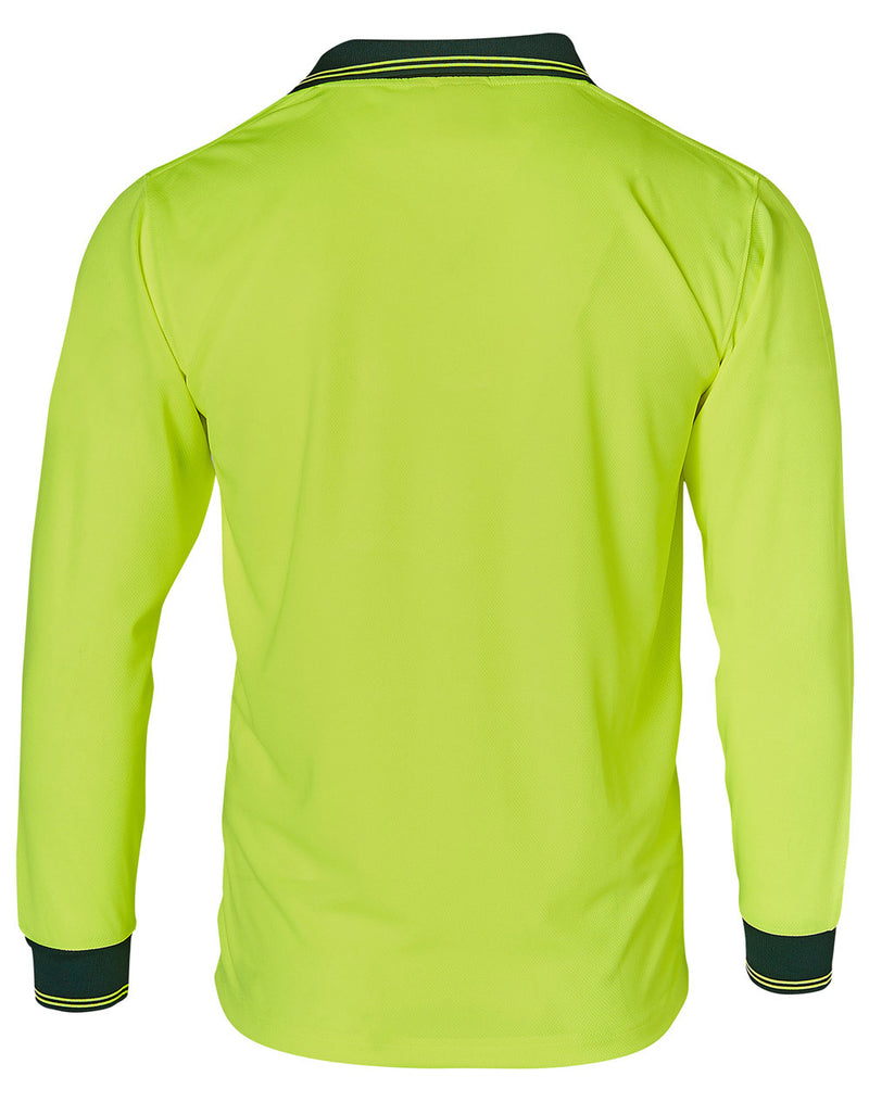 SW05TD High Visibility Long Sleeve Polo