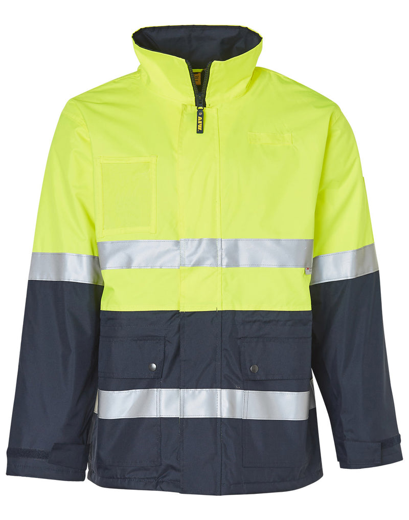 SW50 HI-VIS LONG LINE JACKET POLAR WITH FLEECE LINING