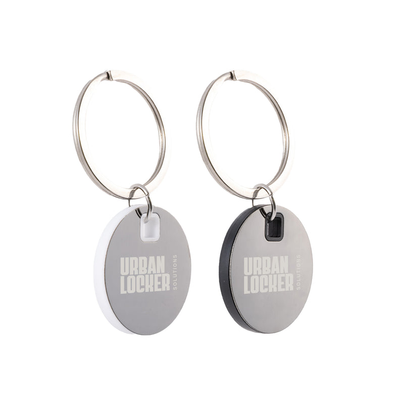 LL3529.Circle Stainless Steel Keytag