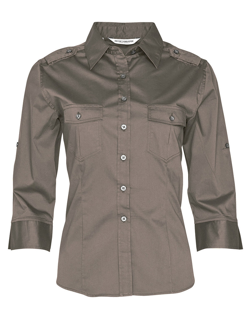 M8913 Women's 3/4 Sleeve Military Shirt