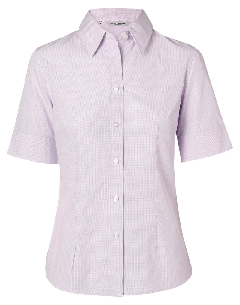 M8360S Women's Mini Check Short Sleeve Shirt