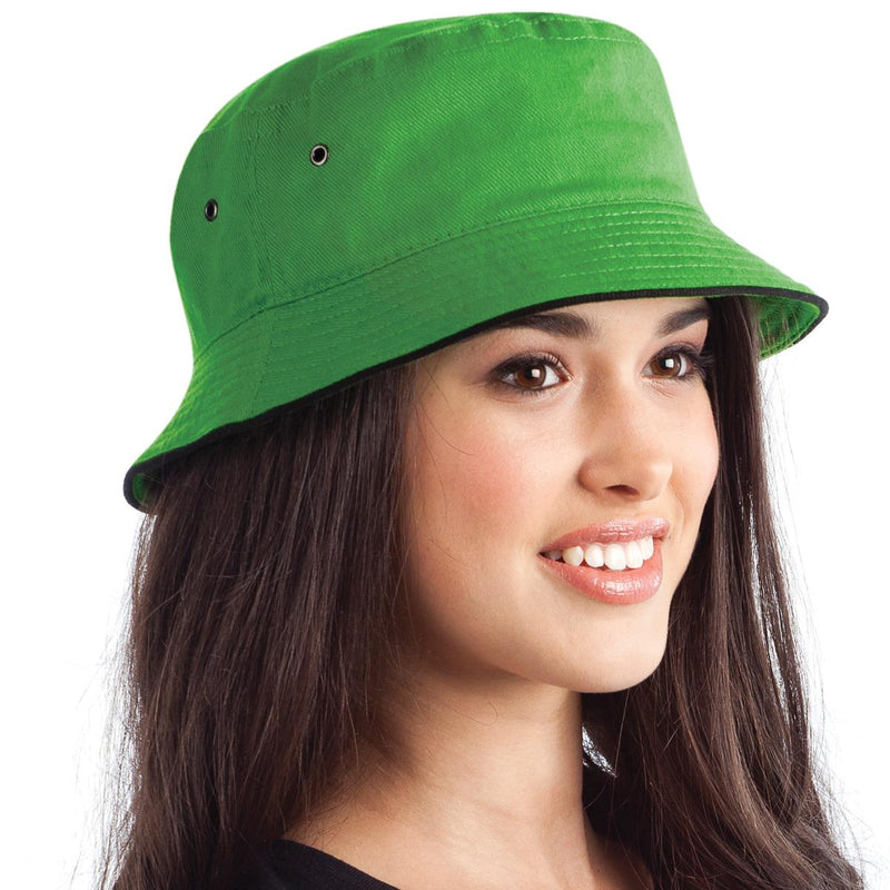 4007.Sandwich Brim Bucket Hat