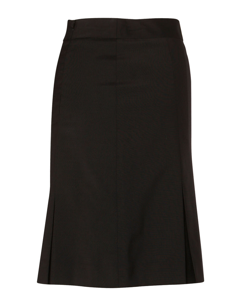 M9473 Women's Wool Blend Strecth Pleated SKirt