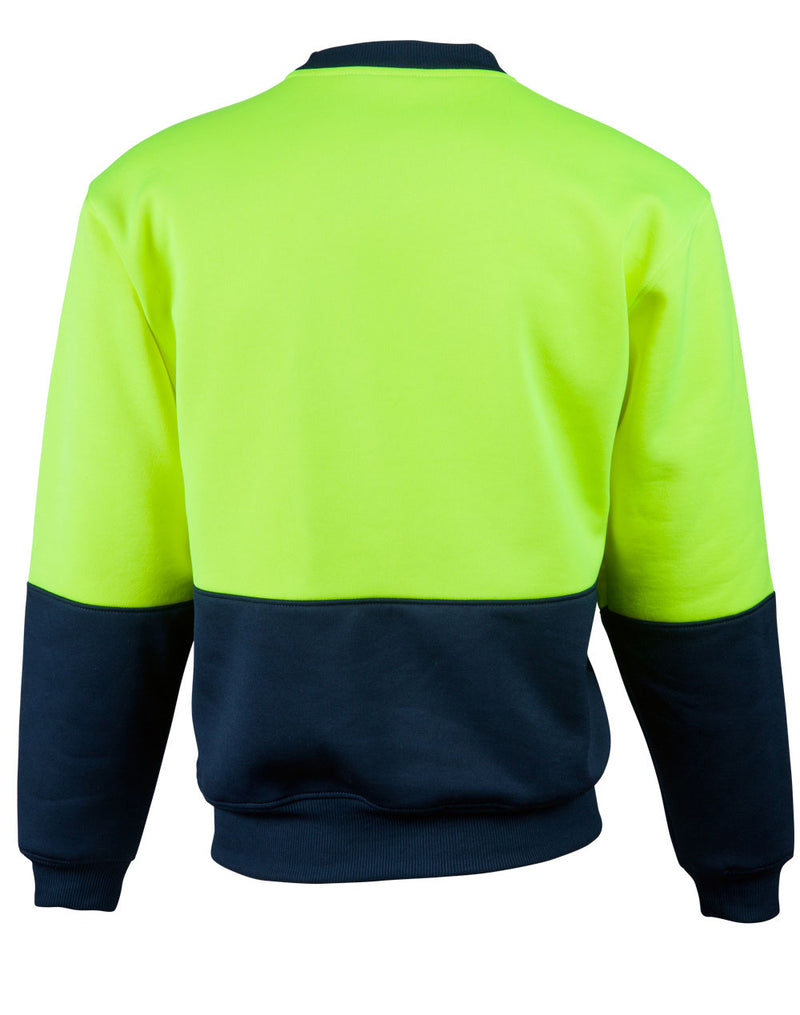 SW09 HI-VIS 2 TONE CREW NECK