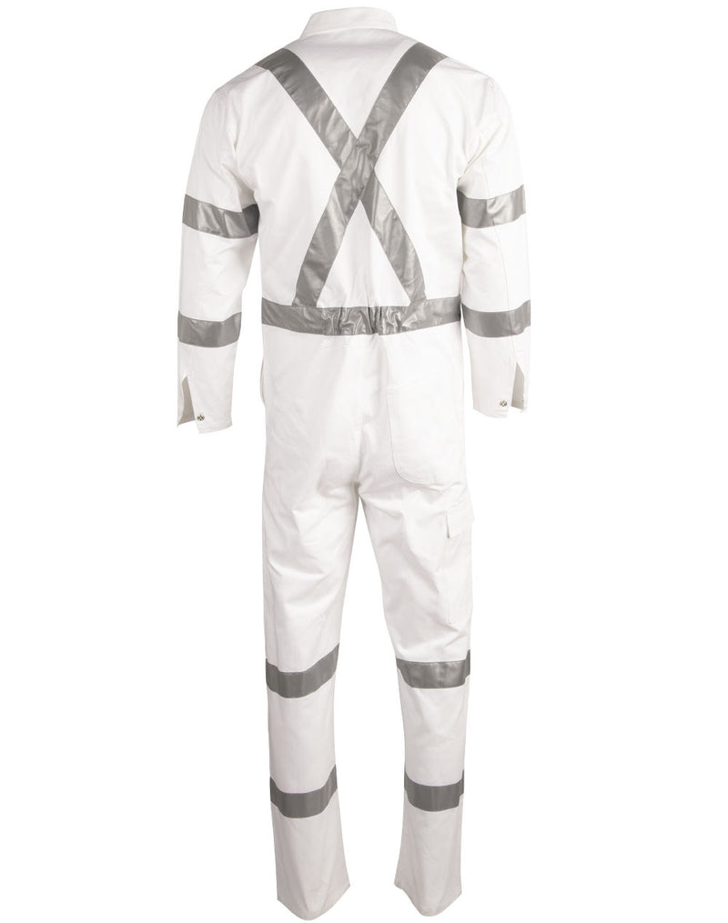 WA09HV Mens biomotion nightwear coverall with x back tape configuration