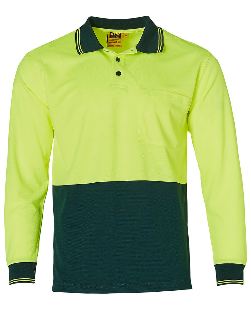 SW05CD High Visibility Long Sleeve Polo