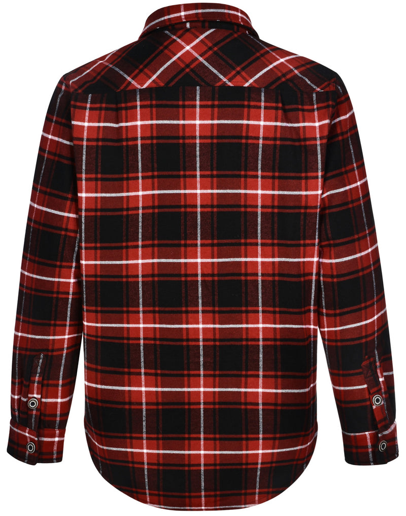 WT07 UNISEX QUILTED FLANNEL SHIRT-STYLE JACKET