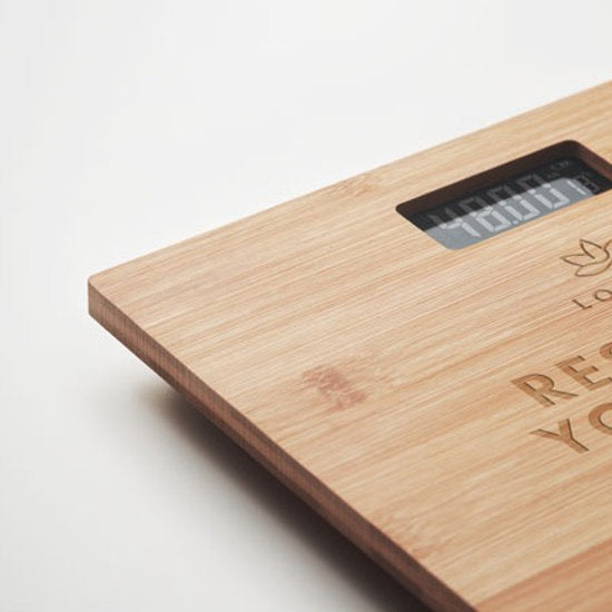 Bamboo bathroom Scale