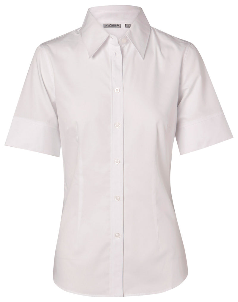 M8030S Women's Fine Twill Short Sleeve Shirt