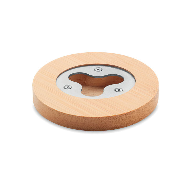 Bamboo Bottle Opener Coaster