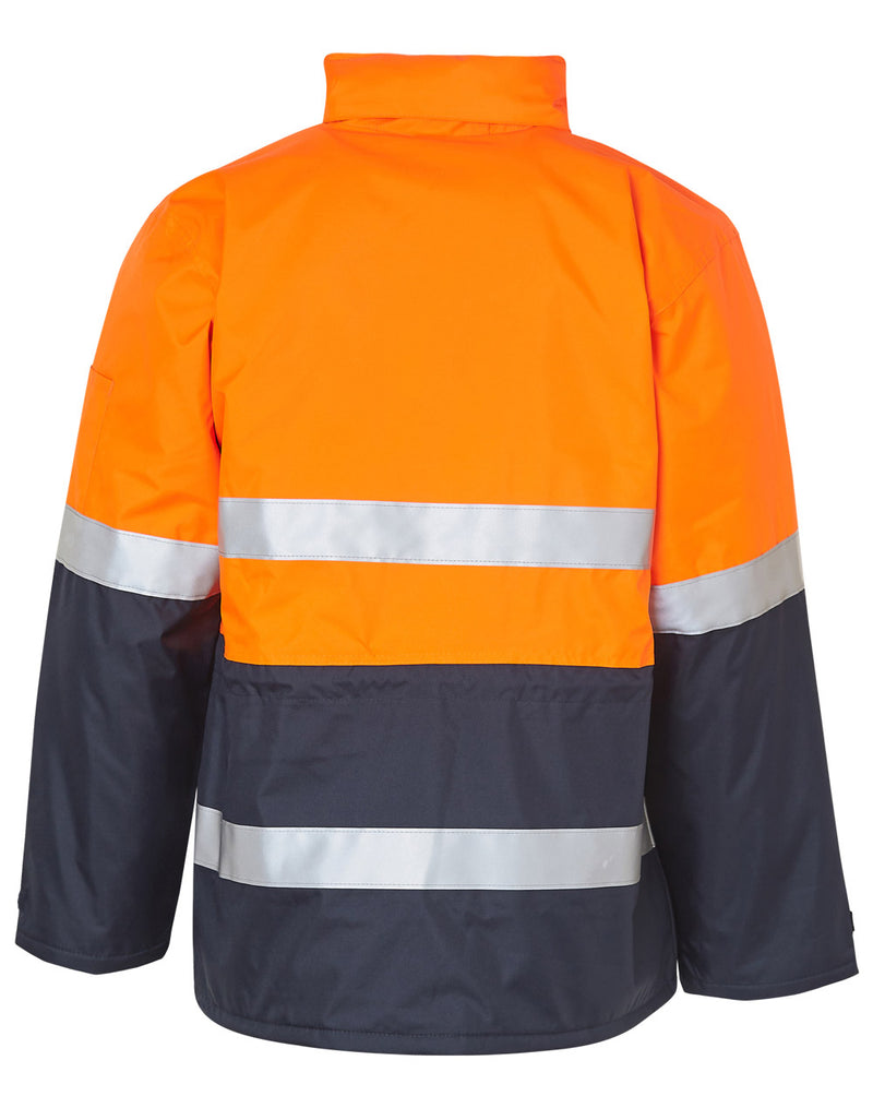 SW50 HI-VIS LONG LINE JACKET POLAR WITH FLEECE LINING