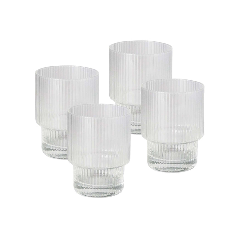 Linnea Ribbed Glass Tumbler