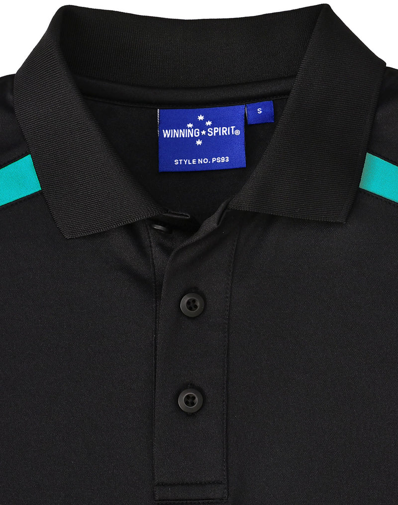 PS93 MENS SUSTAINABLE POLY/COTTON CONTRAST SS POLO