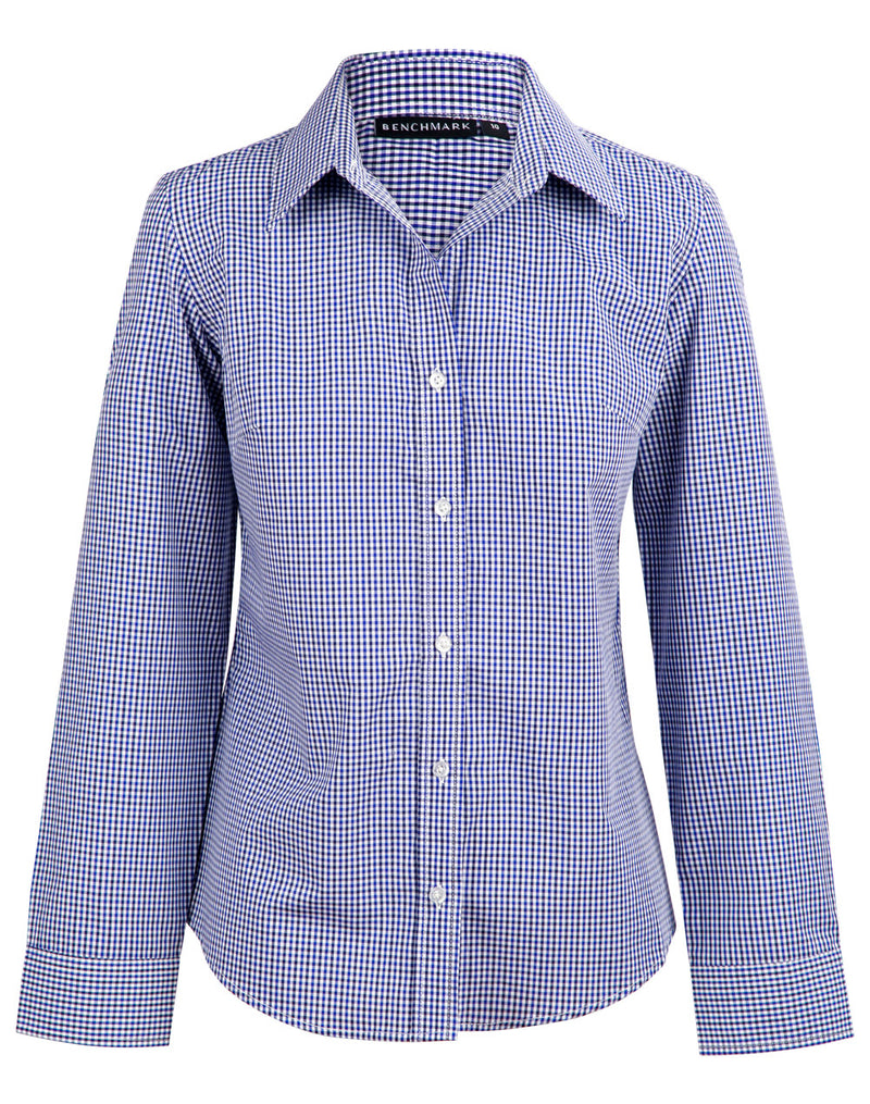 M8320L Ladies’ Multi-Tone Check Long Sleeve Shirt