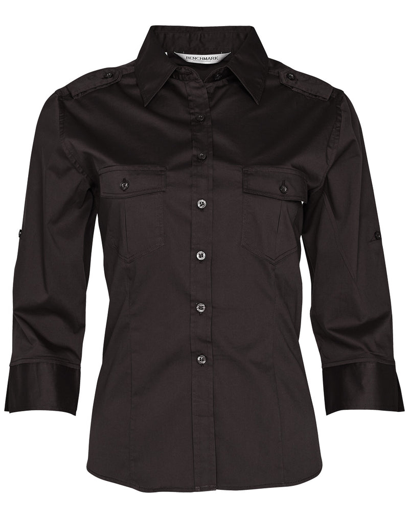 M8913 Women's 3/4 Sleeve Military Shirt