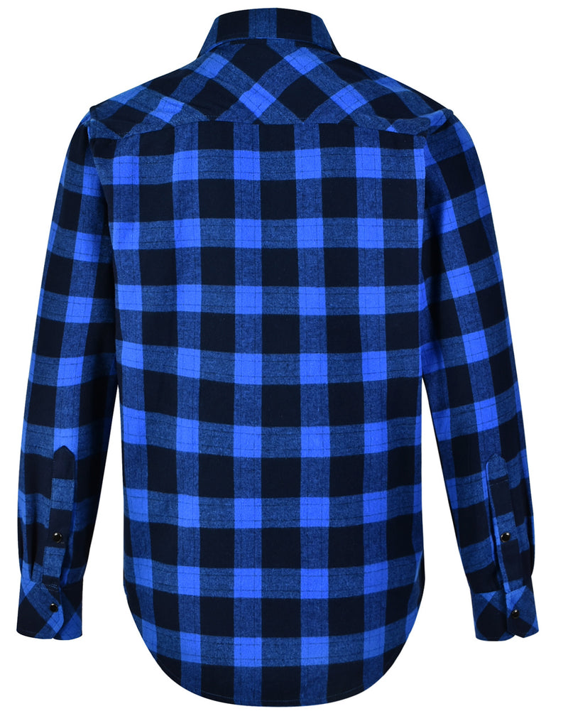 WT11 UNISEX CLASSIC FLANNEL PLAID LS SHIRT