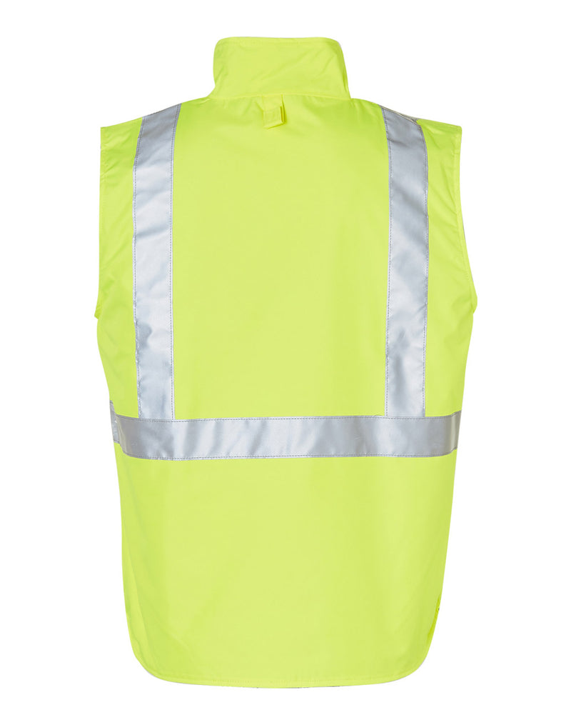 SW19A HI-VIS REVERSIBLE SAFETY VEST WITH 3M TAPES