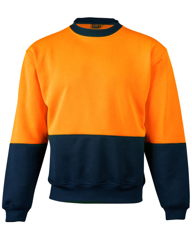 SW09 HI-VIS 2 TONE CREW NECK