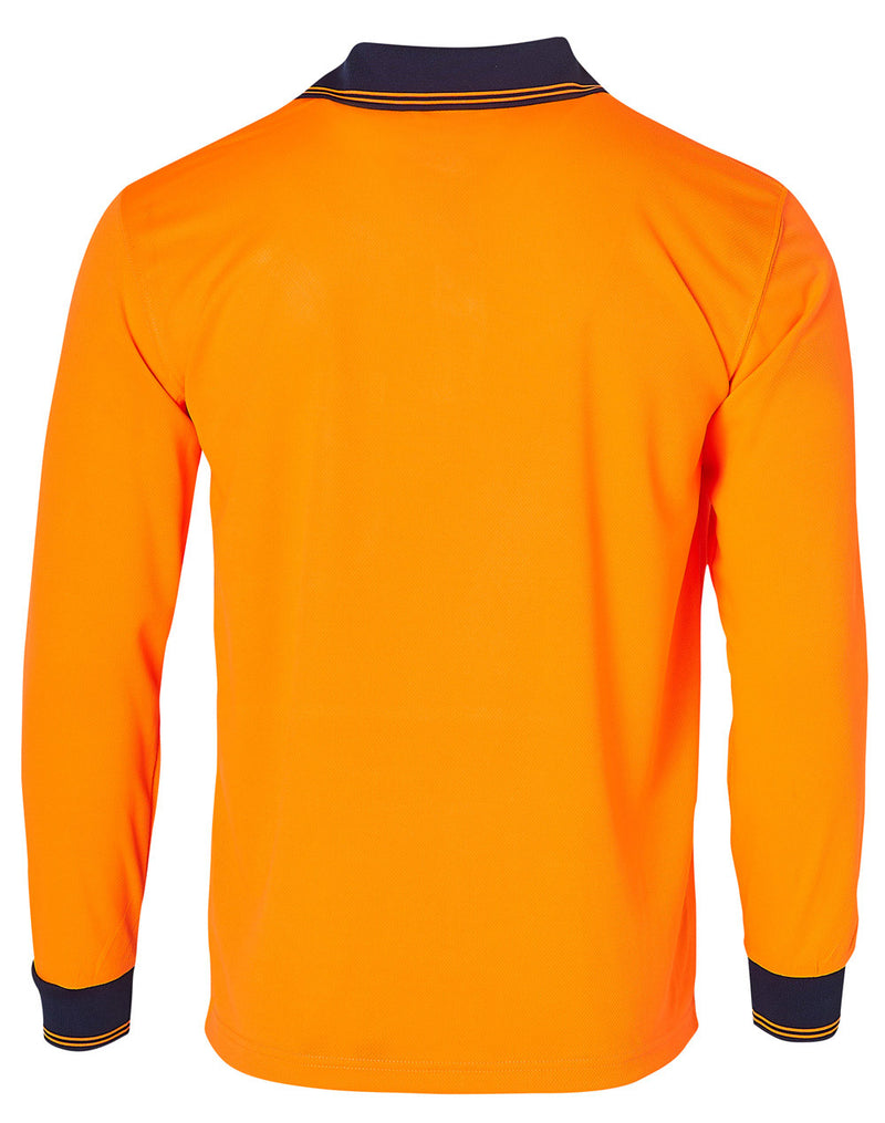 SW05TD High Visibility Long Sleeve Polo