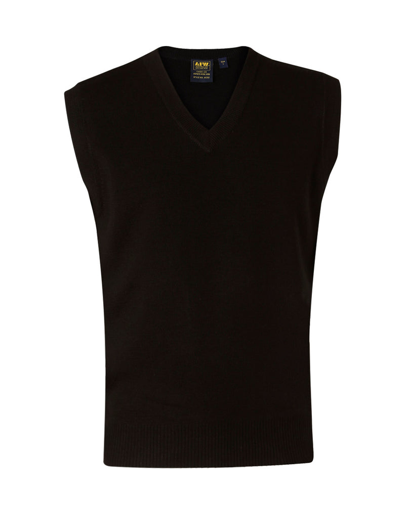 WJ02 UNISEX WOOL/ACRYLIC V-NECK VEST