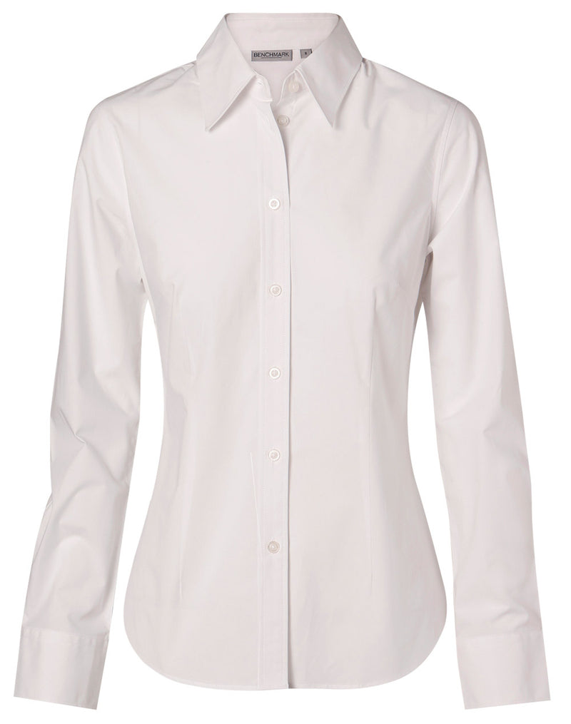 M8030L Women's Fine Twill Long Sleeve Shirt