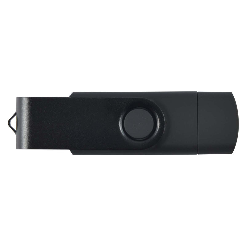 LL9607.Swivel USB Flash Drive Dual 8GB