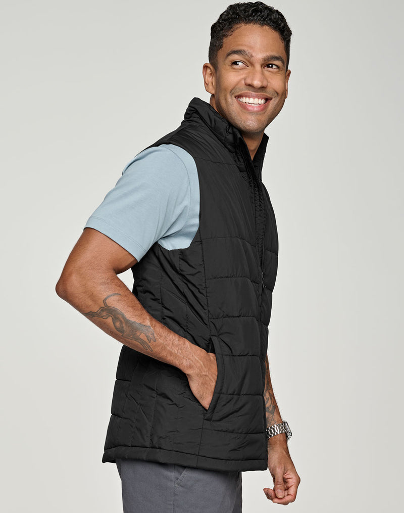 JK61 SUSTAINABLE INSULATED PUFFER VEST (3D CUT) Men's